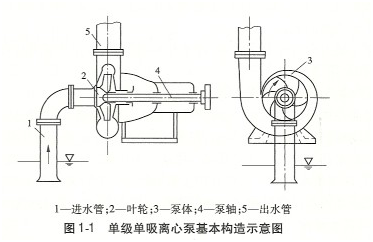 大東海泵業(yè)單級離心泵構造示意圖